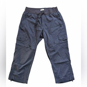 L.L. Bean Women’s Vista Camp Pant Crop Small Gray Stretch UPF Outdoor Hiking